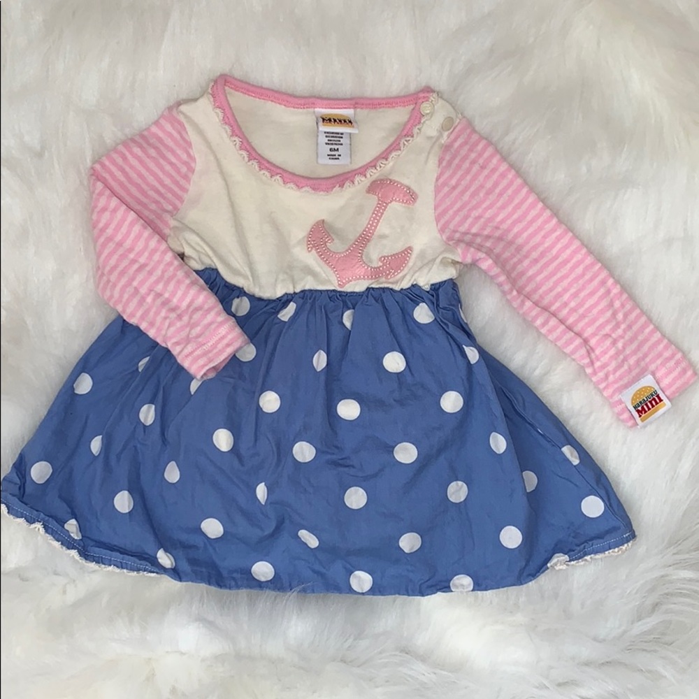 Harajuku Mini 6M Anchor Dress Blue/Pink